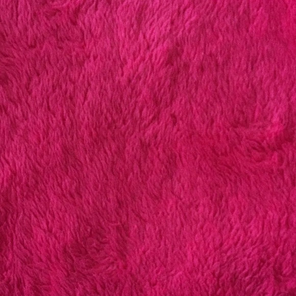 Girls (L) Pink North Face Fuzzy Pink Jacket - Picture 3 of 5